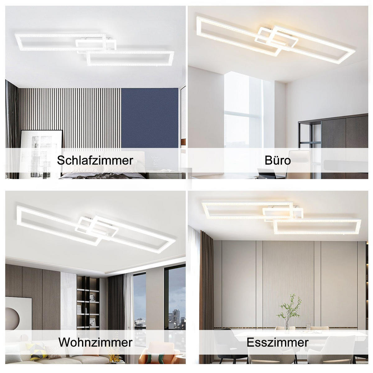 LED-DECKENLEUCHTE Gregor 80/26/8 cm - Weiß, Metall (80/26/8cm) - Nettlife