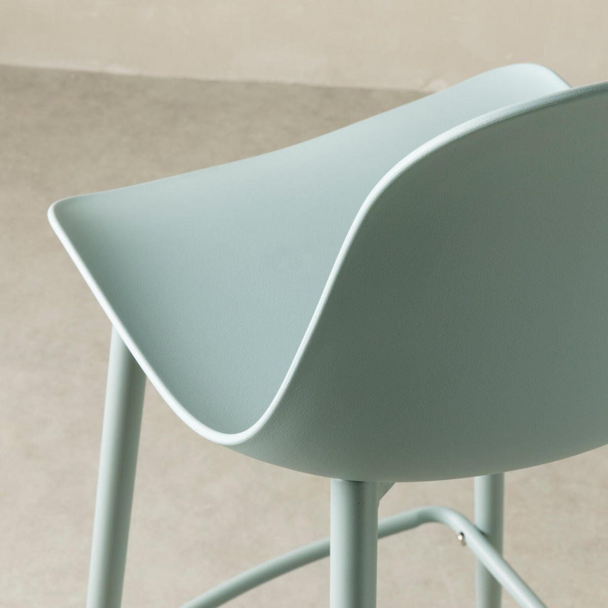 BARHOCKER Lein Grün 49.5 cm x 101.5 cm - Grün, Kunststoff (49/101/48cm) - Kenay Home