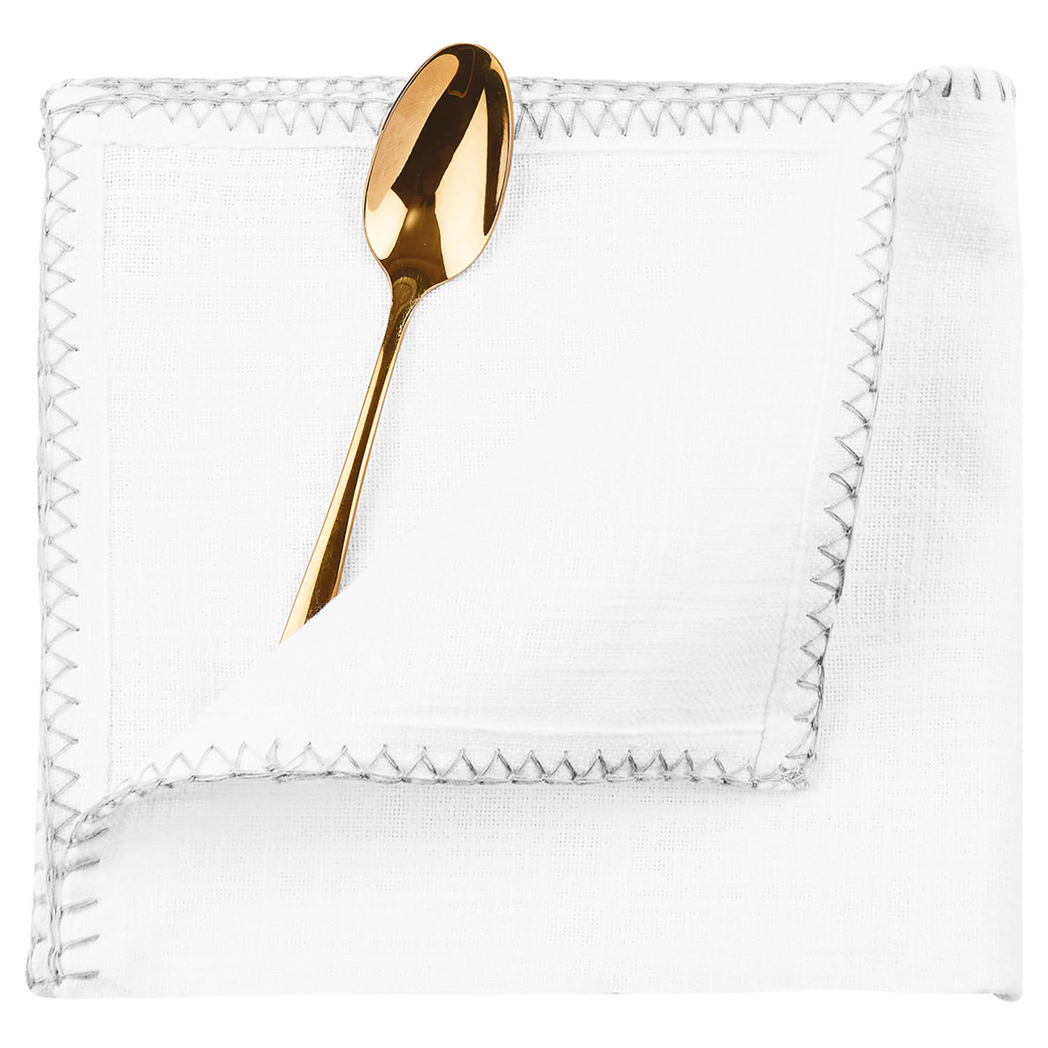 SERVIETTE Finca - Weiß, Textil (42/42cm) - Butlers