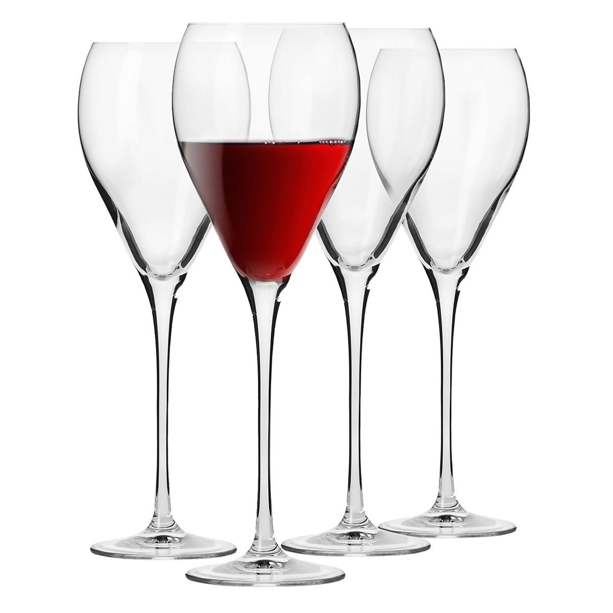 ROTWEINGLÄSER Perla, 4er-Set, 510 ml - Transparent, Glas (0.48L) - Krosno Glass