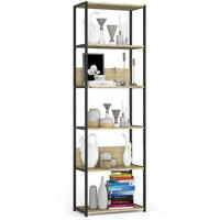 LOFT-REGAL Bücherregale Schwarz-Artisan, 60x192x32 cm - Schwarz/Eiche Artisan, Holz (60/192/32cm) - Milordbikes