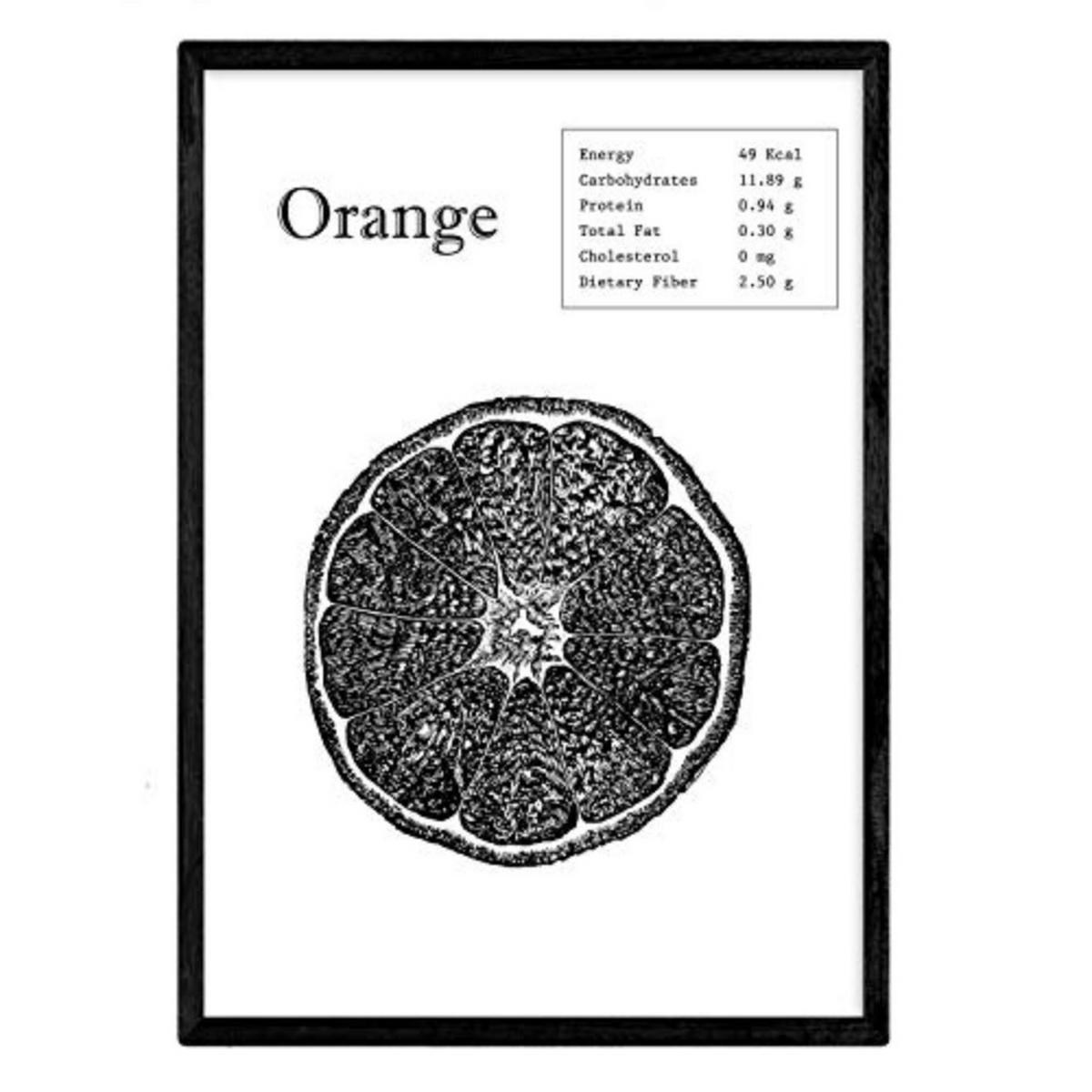 POSTER Orange A3 Rahmenlos - Klar, Papier (29.7/5/42cm) - Nacnic