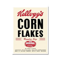MAGNET 6/8 cm Kellogg's Corn Flakes Retro Package - Multicolor, Metall (6/8/0.1cm) - Nostalgic-Art