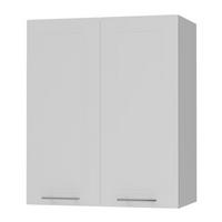 KÜCHENHÄNGESCHRANK Kvantum W3/60 Weiß Matt / Grau Matt 60 / 32,5 / 72cm - Weiß/Grau, Holz/Holzwerkstoff (60/72/32.5cm) - Feldmann-Wohnen