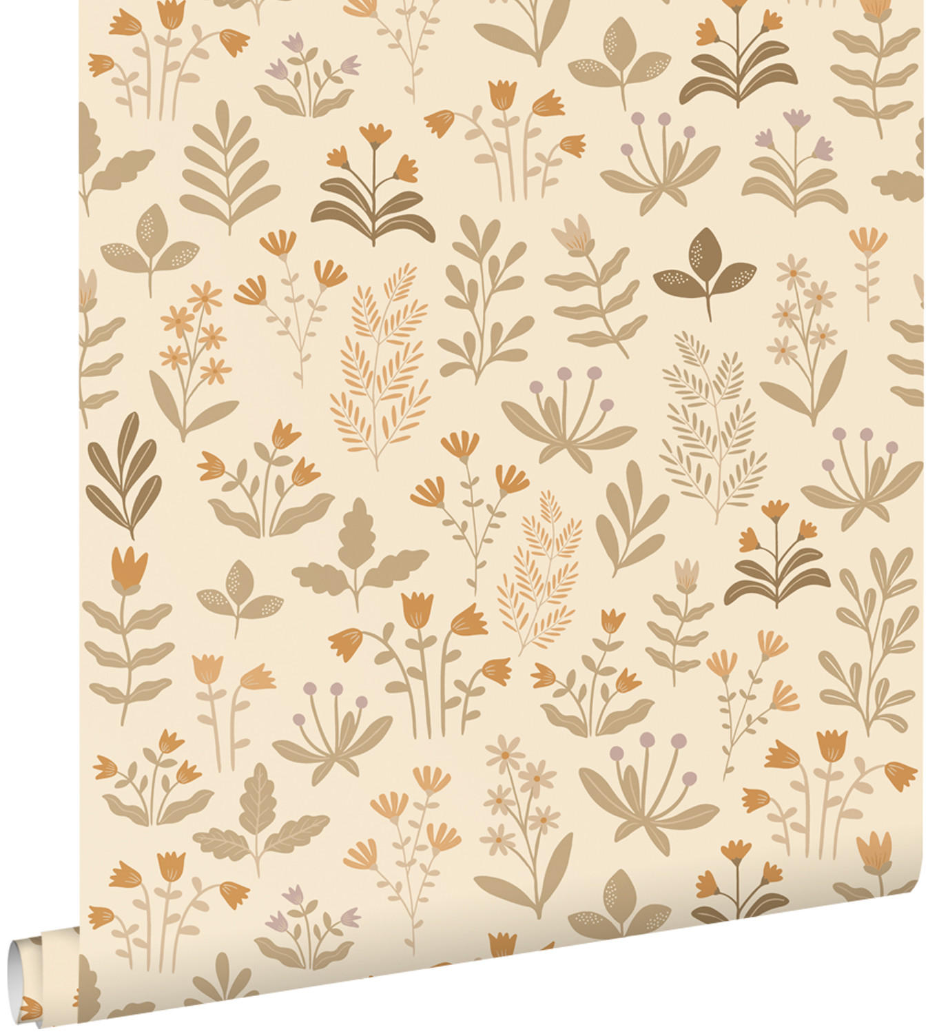 TAPETE Feldblumen 50 x 900 cm - Beige, Papier (50/900cm) - ESTAhome