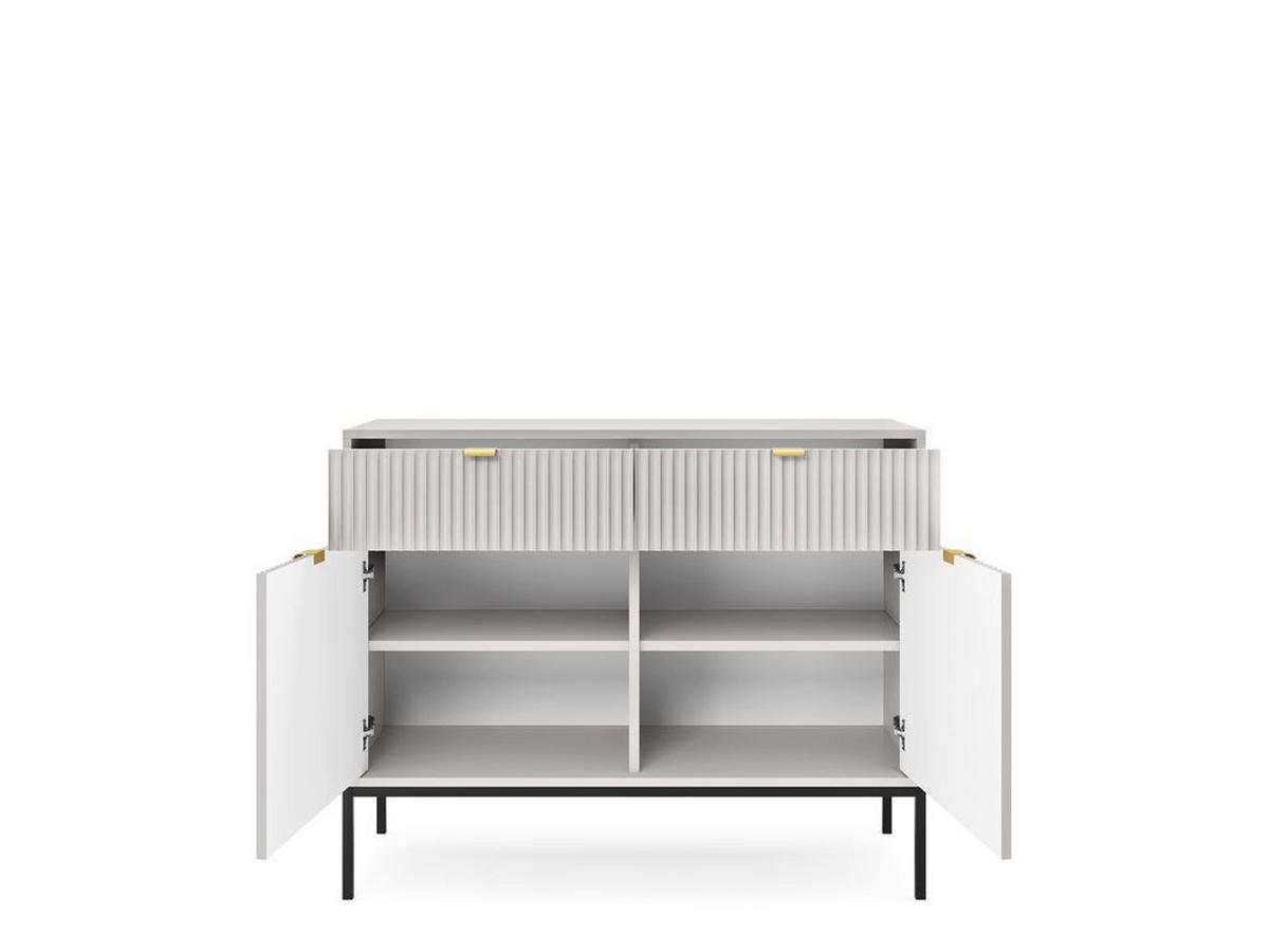 WOHNZIMMER Set 4-tlg. – NOVA – Grau - Grau, Holzwerkstoff (104/46/68cm) - hi-markt