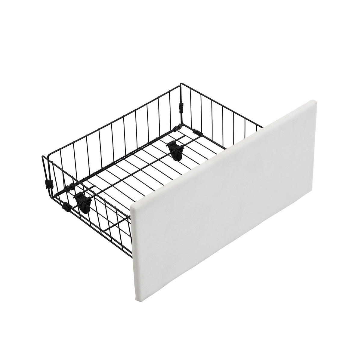 POLSTERBETT mit Bettkasten und 3 Schubladen 140x200 cm Samt Beige - Beige, Metall (140/200cm) - Meubliv