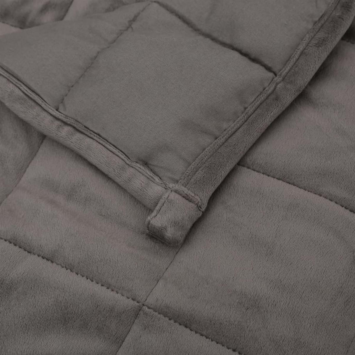 GEWICHTSDECKE Grau 135/200 Cm 6 Kg Stoff - Grau, Textil (135/200cm) - vidaXL