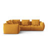 ECKSOFA modular links Bloom aus Samt gelb 3 Sitzplätze - Gelb, Textil (216/316cm) - Micadoni