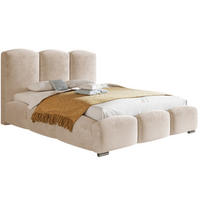 BETT Hellbeige BEN 14 Modern 180x200 cm - Beige/Schwarz, Textil (180/200cm) - Sepro Meble