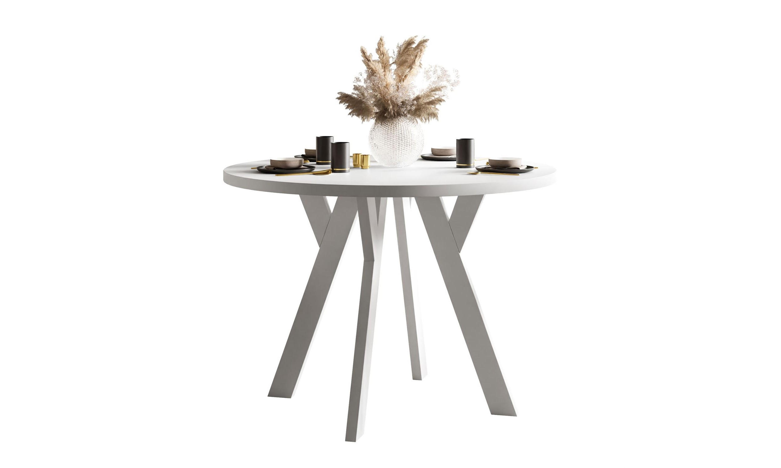 Lookway Esstisch Weiß 100x72.5x100 cm