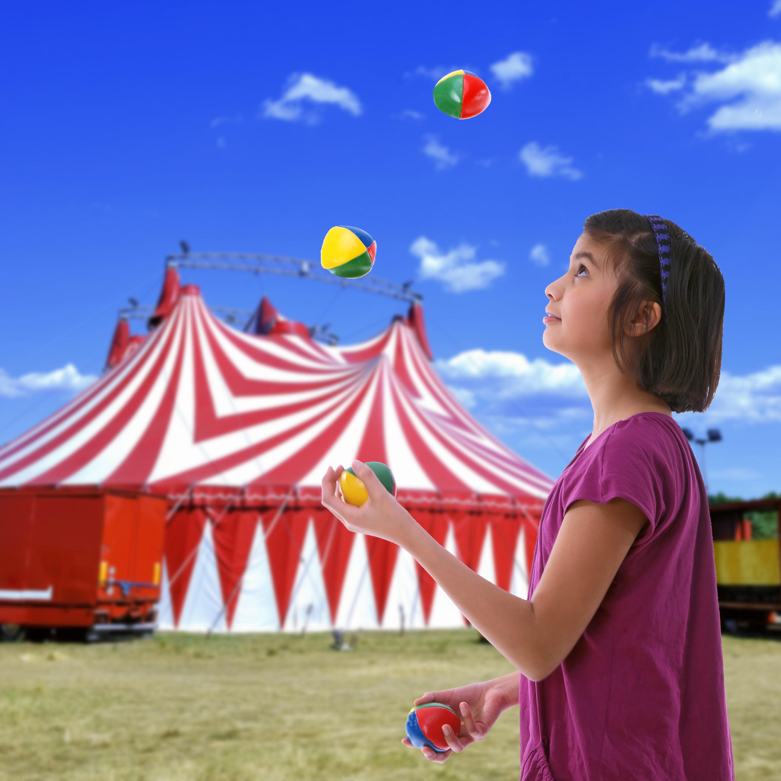 5xJONGLIERBÄLLE - Multicolor, Kunststoff/Textil (6.5/6.5/6.5cm) - Relaxdays