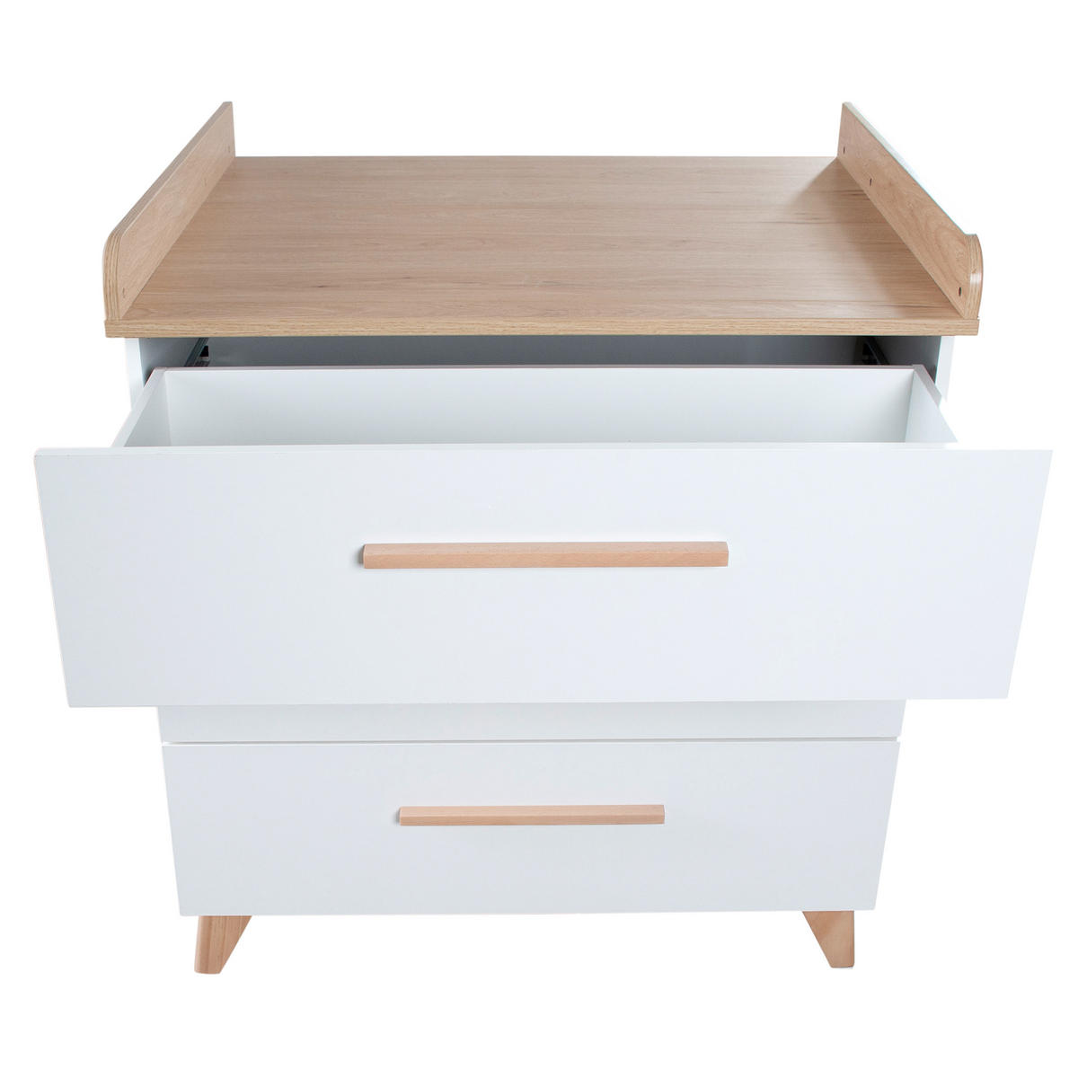 BABYMÖBEL SET Leon 2-teilig - Honigeiche/Weiß, Holz/Holzwerkstoff (100/98.5/52cm) - Roba