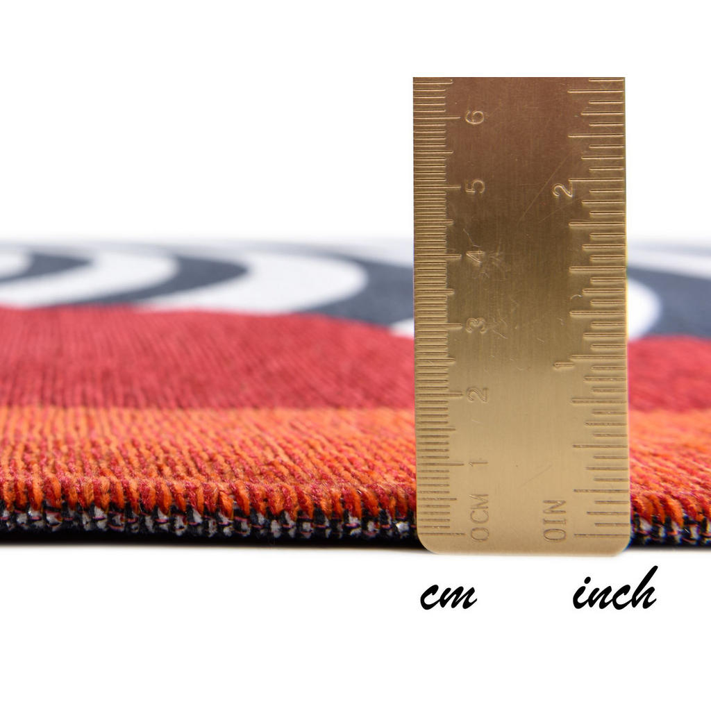 Thumbnail - Gino Falcone Flachwebeteppich, Rot, Textil, Pop-Art, Rechteckig, 190x280 cm, Oeko-Tex®, für Fußbodenheizung geeignet, Te...