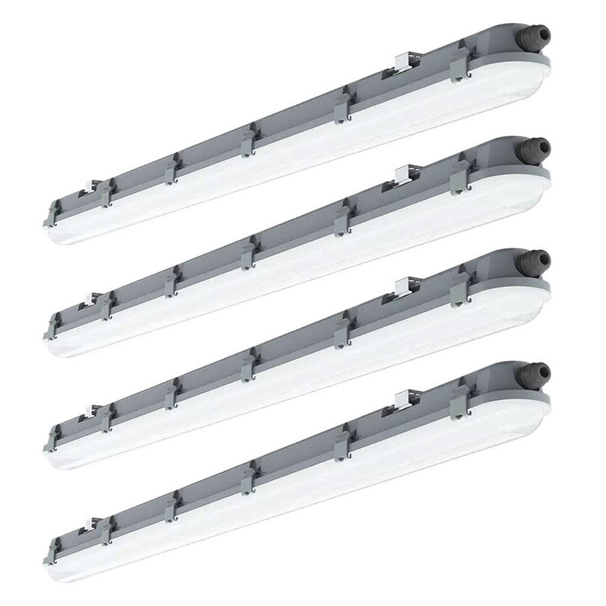 LED DECKENLEUCHTE Grau Kunststoff - Grau, Metall (60/7.8/7.2cm)