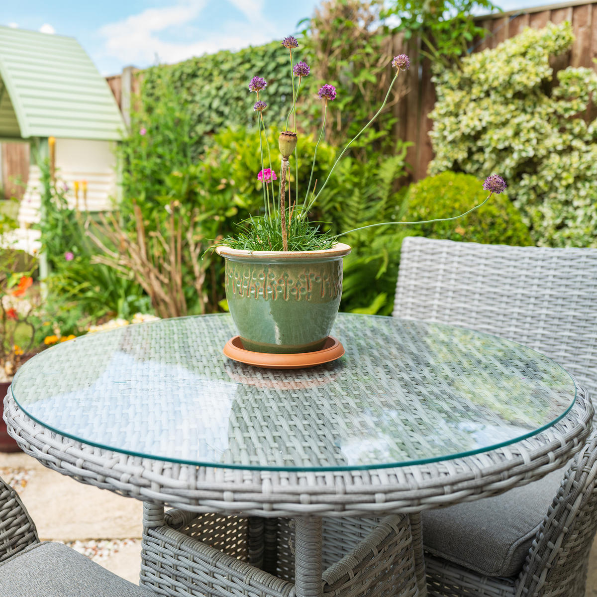 GLASPLATTE - Transparent, Glas (80/80/0.8cm) - Relaxdays