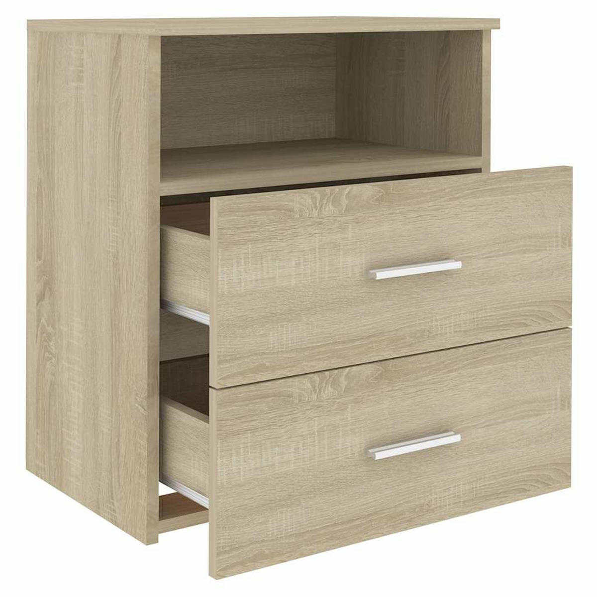 NACHTTISCH Sonoma-Eiche 50/32/60 Cm - Hellbraun, Holzwerkstoff (32/60/50cm) - vidaXL