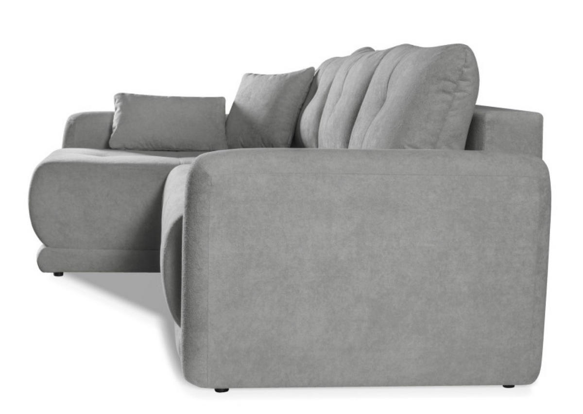 ECKSOFA Grau ARIOS Mit Schlaffunktion Und Bettkasten - Graphitfarben, Textil (239/153cm) - Sepro Meble