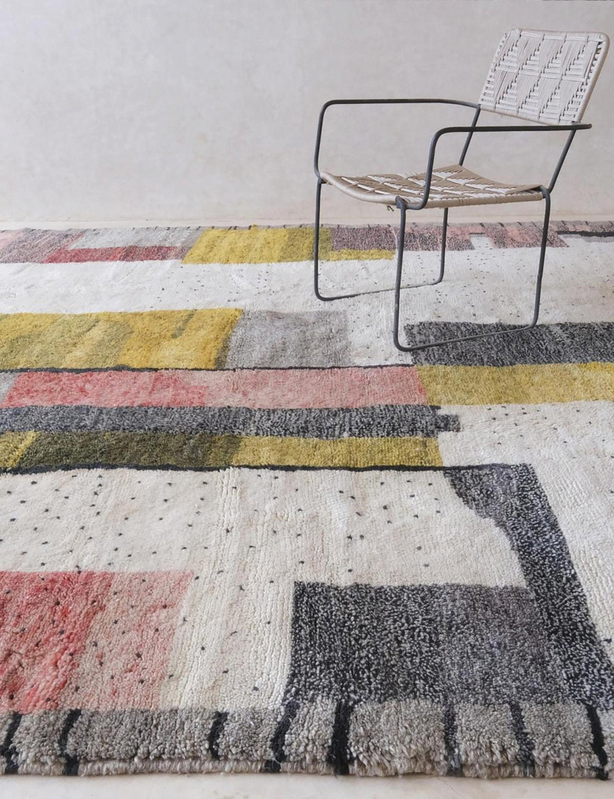 BERBERTEPPICH aus Marokko aus reiner Wolle 200x 300 cm - Multicolor, Naturmaterialien (200/300cm) - AFK Living