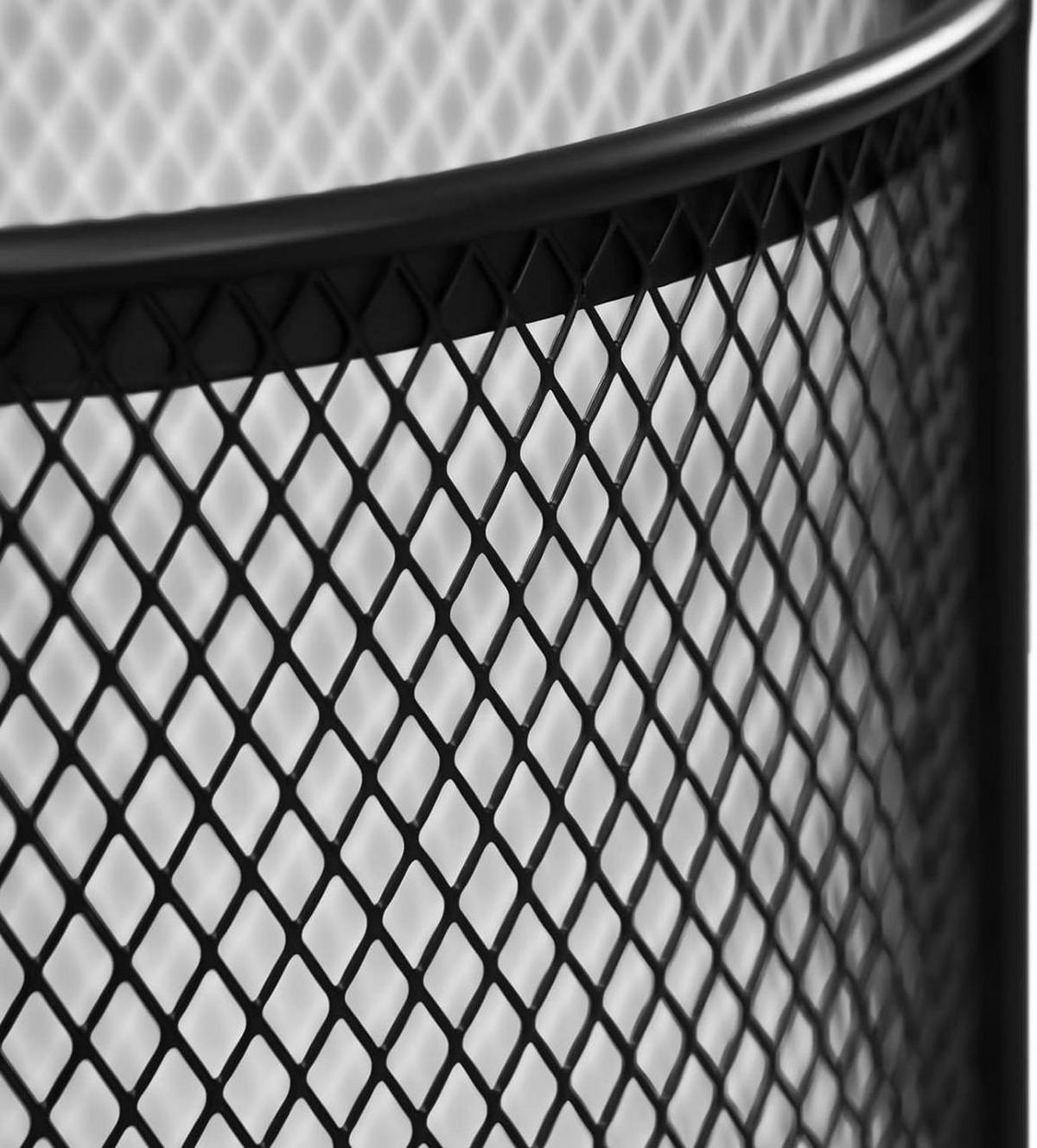 SCHIRMSTÄNDER mit 4 Haken, aus Drahtgitter, Anthrazit - Anthrazit, Metall (22/49/22cm) - Woltu