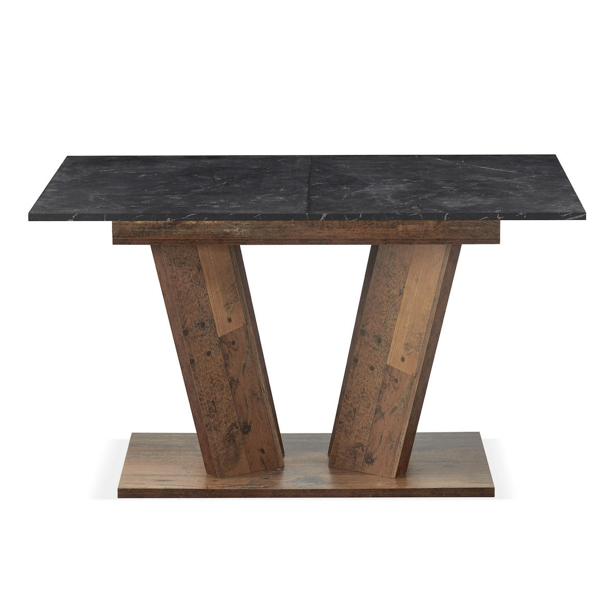 ESSTISCH WILLEM 120-160/80/76 cm - Anthrazit/Sonoma Eiche, Holzwerkstoff (80/120/76cm) - B&D Home