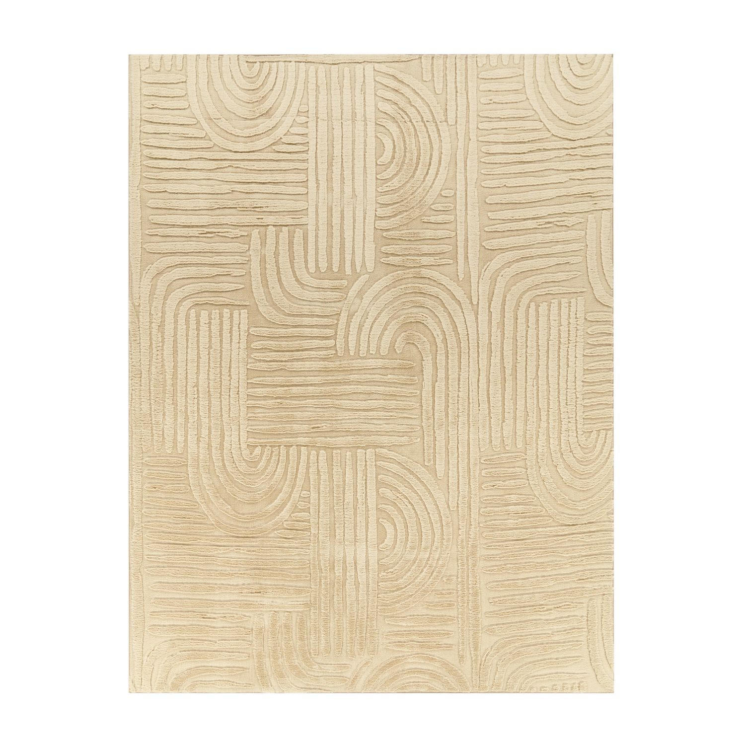 FLACHWEBETEPPICH Boho Beige 80 x 150 cm - Beige, Kunststoff (80/150cm) - TT Home