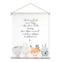 POSTER aus Stoff 40x50 cm Spruch Bild Kinderzimmer - Anthrazit, Textil (40/50/2cm) - artissimo