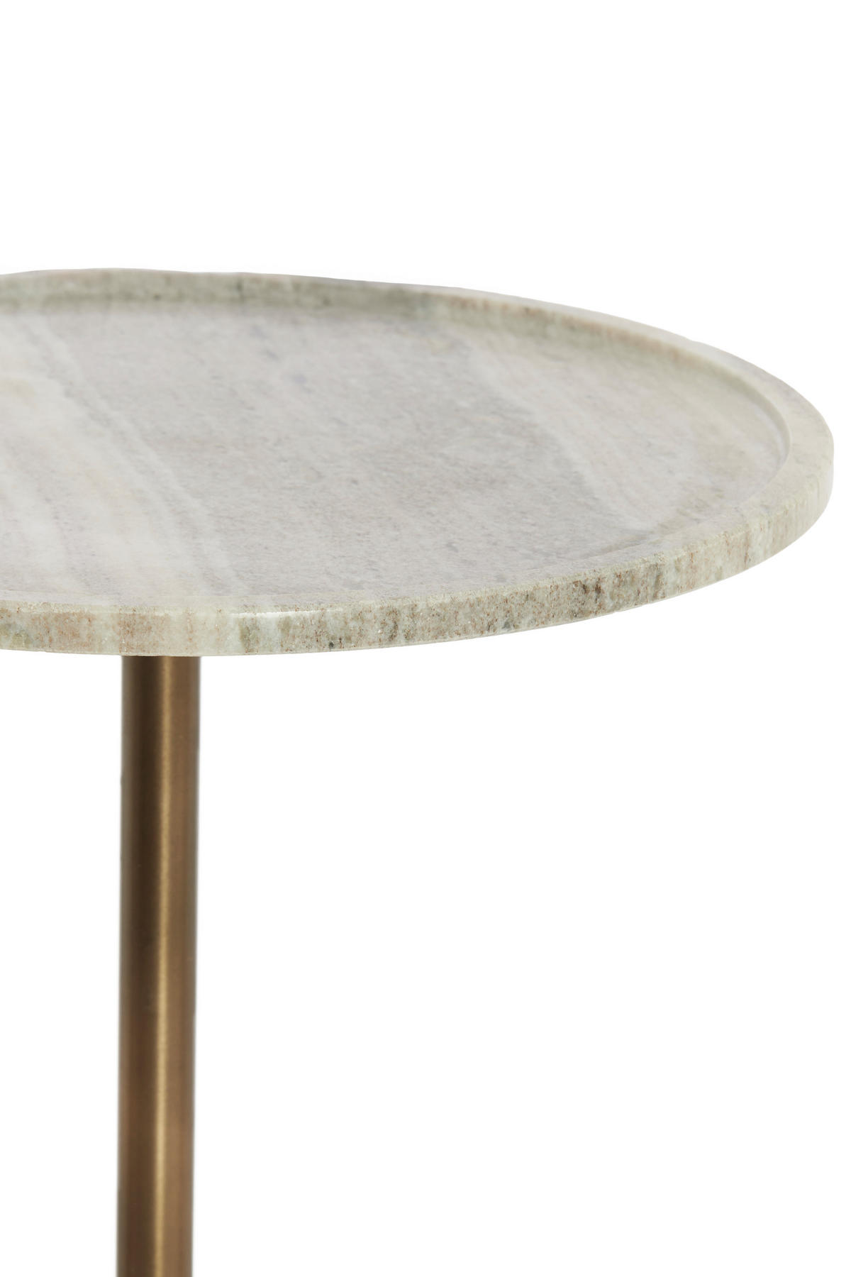 BEISTELLTISCH Civita Braun 41/41/53 cm - Graubraun, Stein (41/41/53cm) - Light & Living