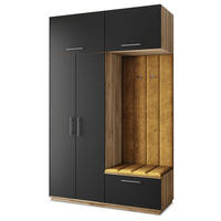 GARDEROBENSCHRANK REMA 150/240/60 cm Modern Garderobe-Set Eiche Wotan - Gelb/Eiche Wotan, Holzwerkstoff (150/240/60cm) - MASSENO