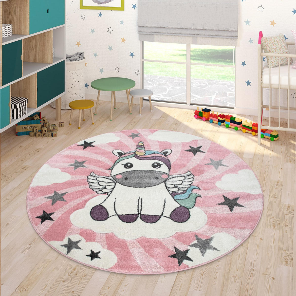 KINDERTEPPICH 200/200 cm Cosmo 395 - Pink, Kunststoff (200/200cm) - Paco Home