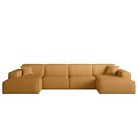 WOHNLANDSCHAFT Celes Premium In Scala - Currygelb, Holzwerkstoff/Textil (379/73/165cm) - Fun Möbel