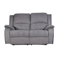RELAXSOFA - 2 Personen - stoff - grau Hernani - Grau, Textil (158/99/96cm) - Vente-Unique