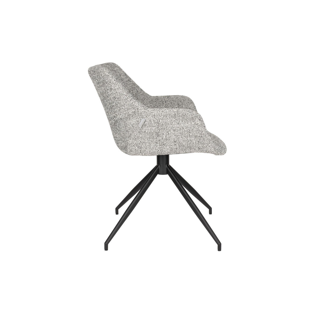 ESSZIMMERSTUHL Doulton Grau - 2 er Set - Grau, Textil (67/80/61cm) - Zuiver