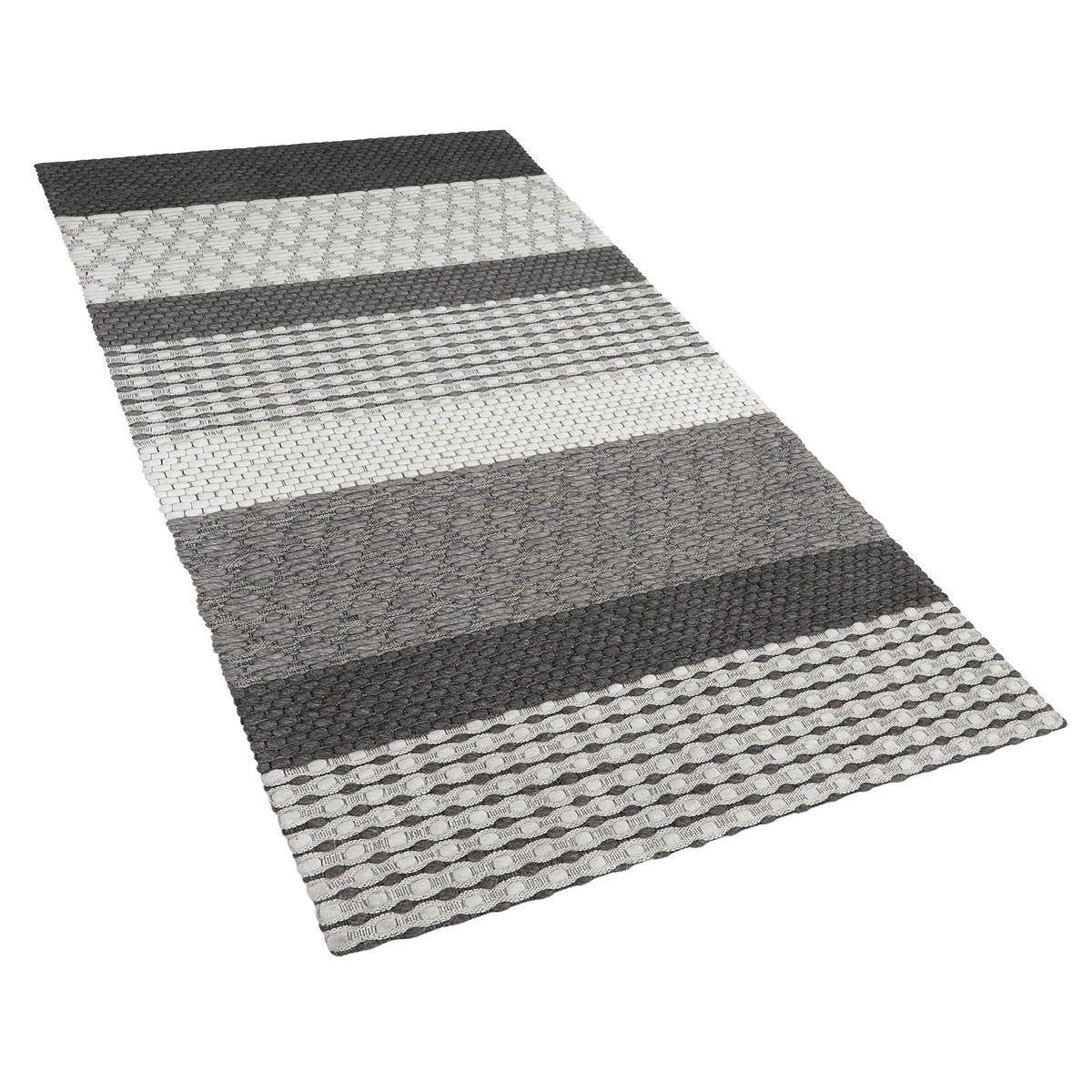 KURZFLOR-TEPPICH Akkaya 150/80 cm - Grau, Textil (80/150cm) - Beliani