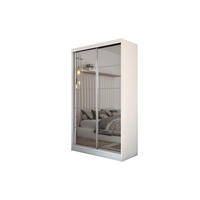 SCHWEBETÜRENSCHRANK FIORELLA 120/216/61 cm 2-türig mit Spiegel Weiß - Weiß, Holzwerkstoff (120/216/61cm) - MASSENO