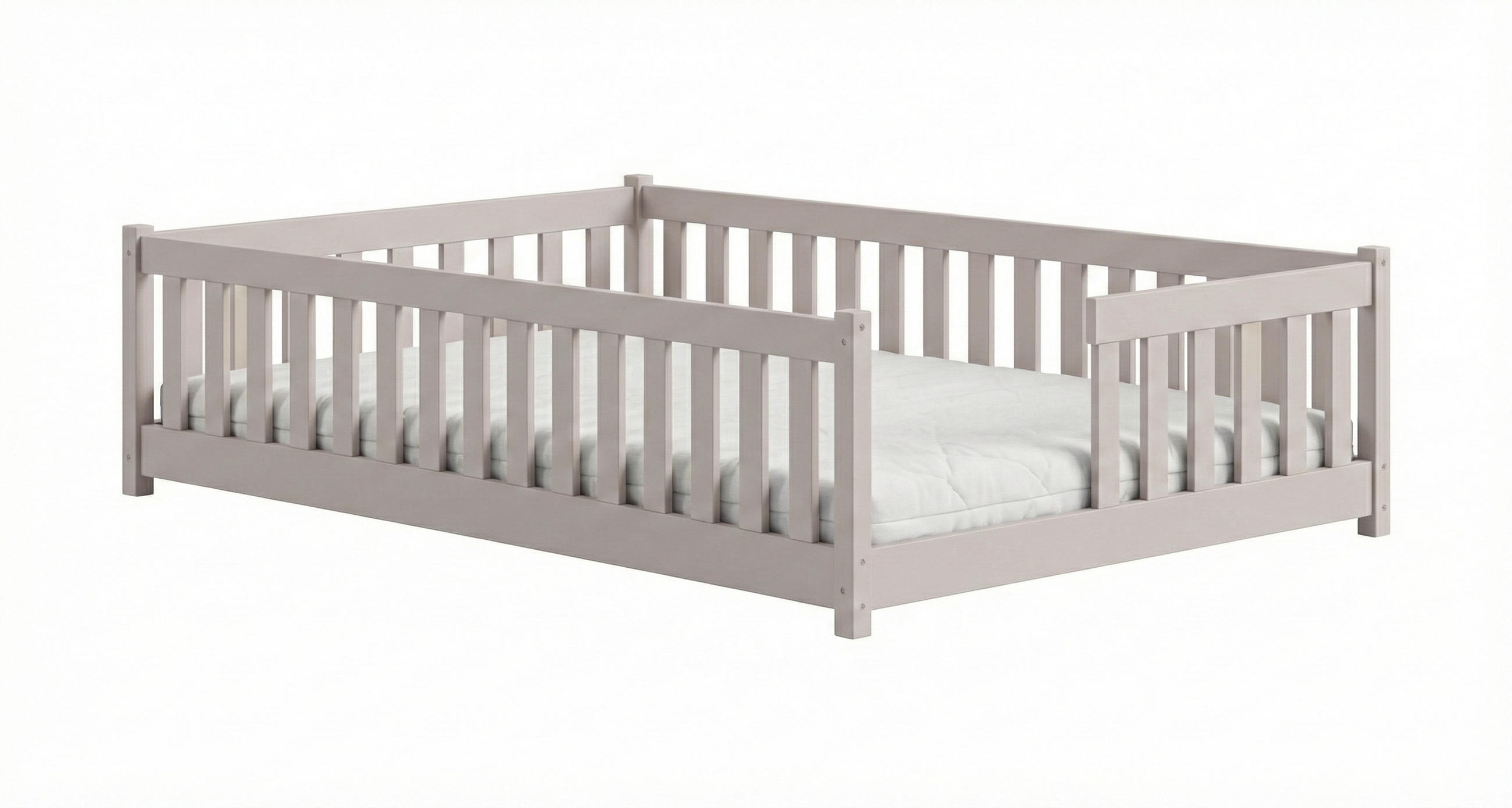 BODENBETT 140x200 cm in Kaschmir - Kaschmir, Holz (140/200cm) - Kids Collective