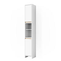BADSCHRANK Emma Weiß/Sonoma 30 x 190 cm - Weiß/Sonoma Eiche, Holzwerkstoff (30/190/30cm) - Vicco