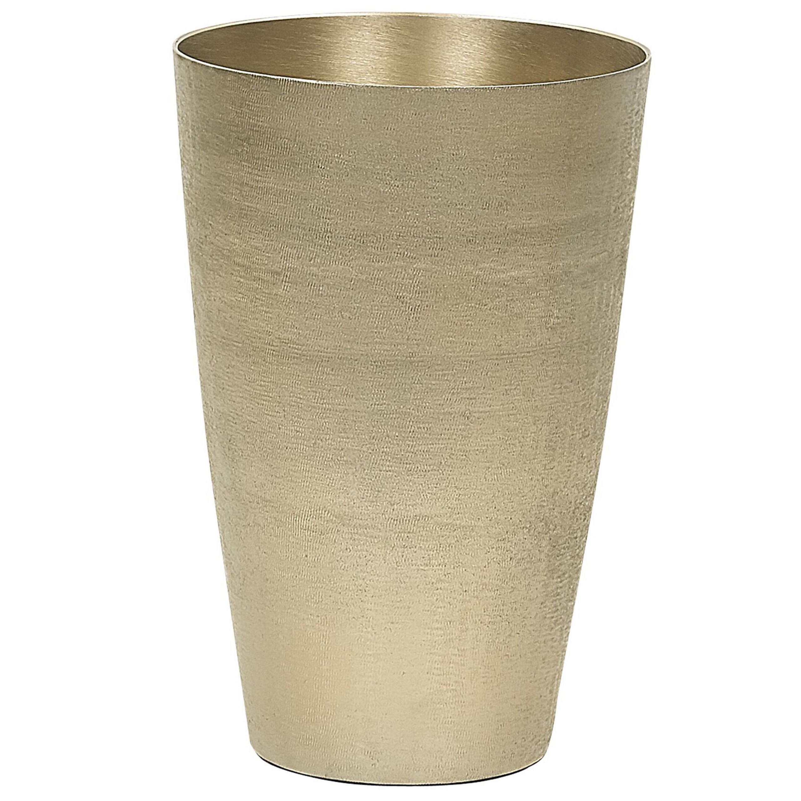 BLUMENVASE Aluminium gold Amrit - Goldfarben, Metall (31cm) - Beliani