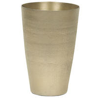 BLUMENVASE Aluminium gold Amrit - Goldfarben, Metall (31cm) - Beliani
