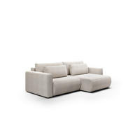 ECKSOFA mit Schlaffunktion 5-Sitzer Hellgrau - Hellgrau, Textil (240/149cm) - Furnisell