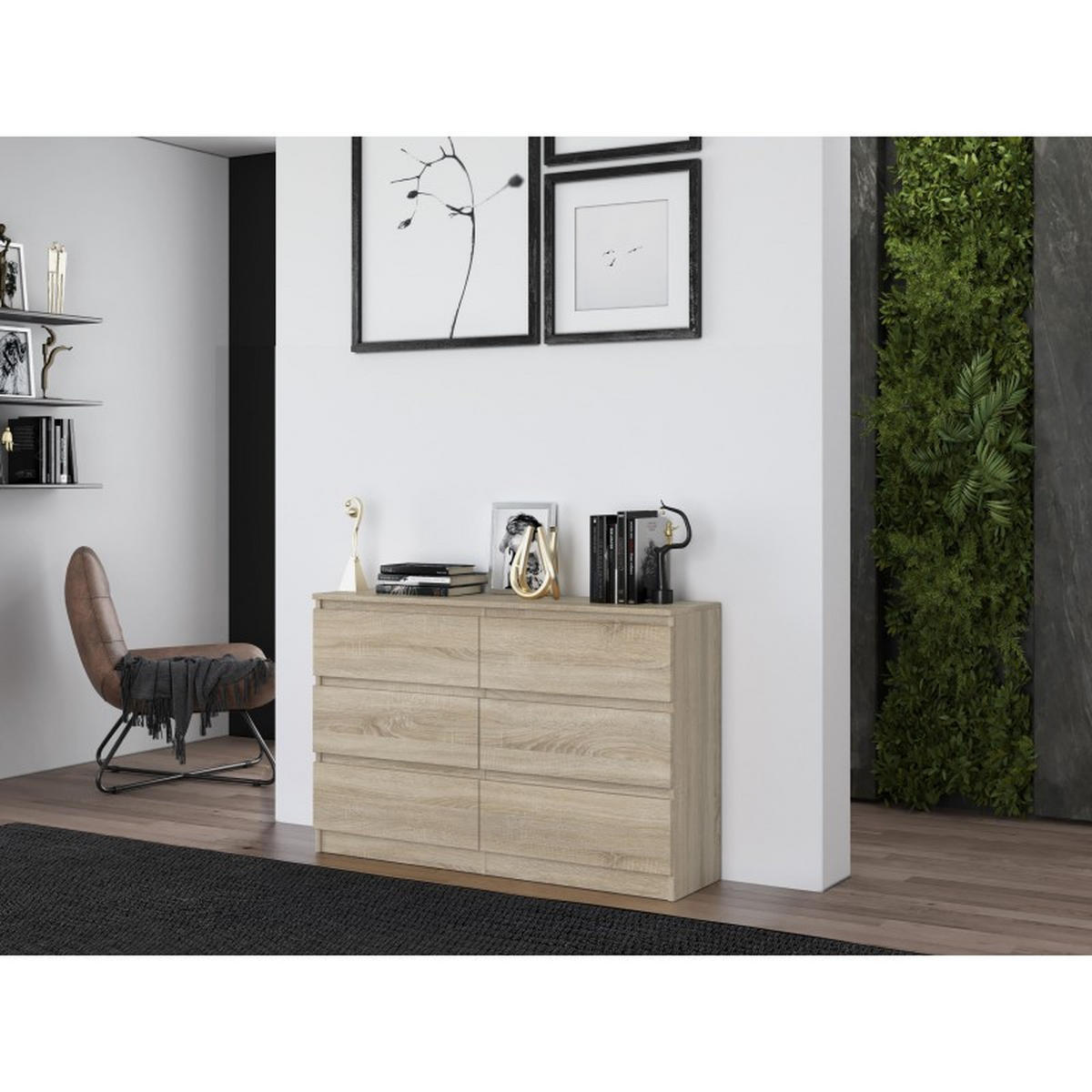 KOMMODE Sonoma Eiche 138/97/40 - Sonoma Eiche, Holzwerkstoff (138/97/40cm) - RAUMHIRSCH FURNITURE