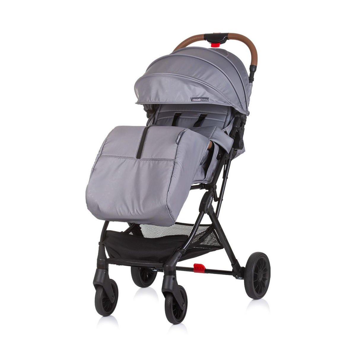 BUGGY Fantasy klappbar grau 5-Punkt-Gurt Fußabdeckung Hinterradbremse - Grau, Metall (80/89/110cm) - Chipolino