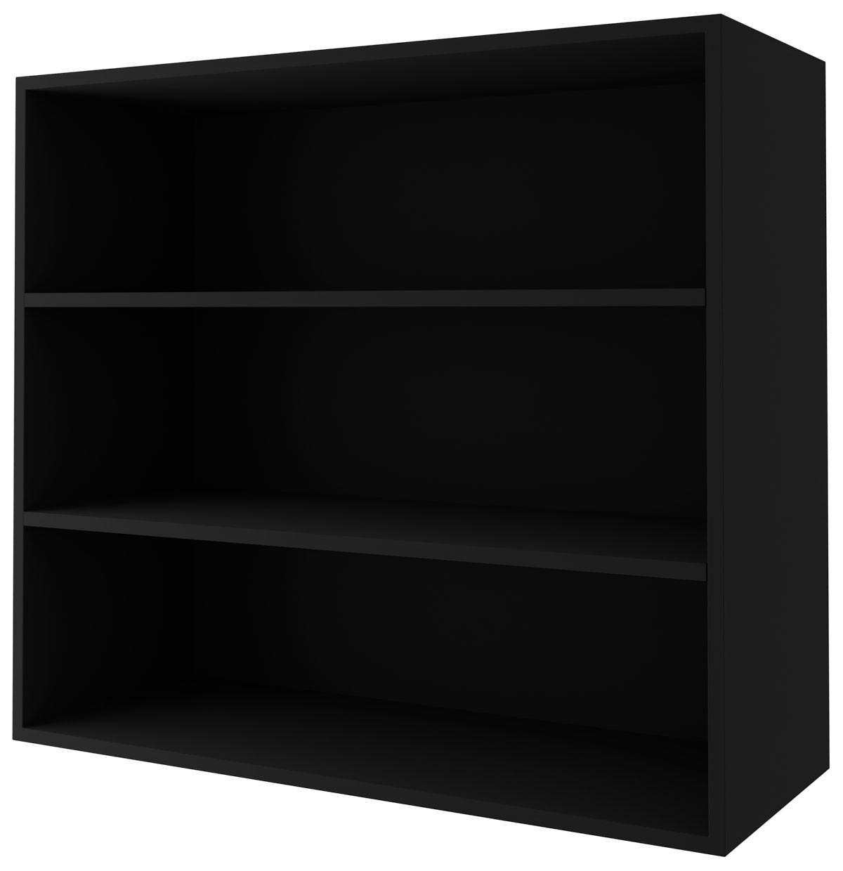 KÜCHENHÄNGESCHRANK Kvantum W2/60 Beige Matt / Schwarz Matt 60 / 32,5 / 72cm - Beige/Schwarz, Holz/Holzwerkstoff (60/72/32.5cm) - Feldmann-Wohnen