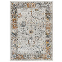 VINTAGE-TEPPICH Gepuderten Farben Springs 115/170 cm - Pastellblau/Beige, Textil (115/170cm) - Atticgo