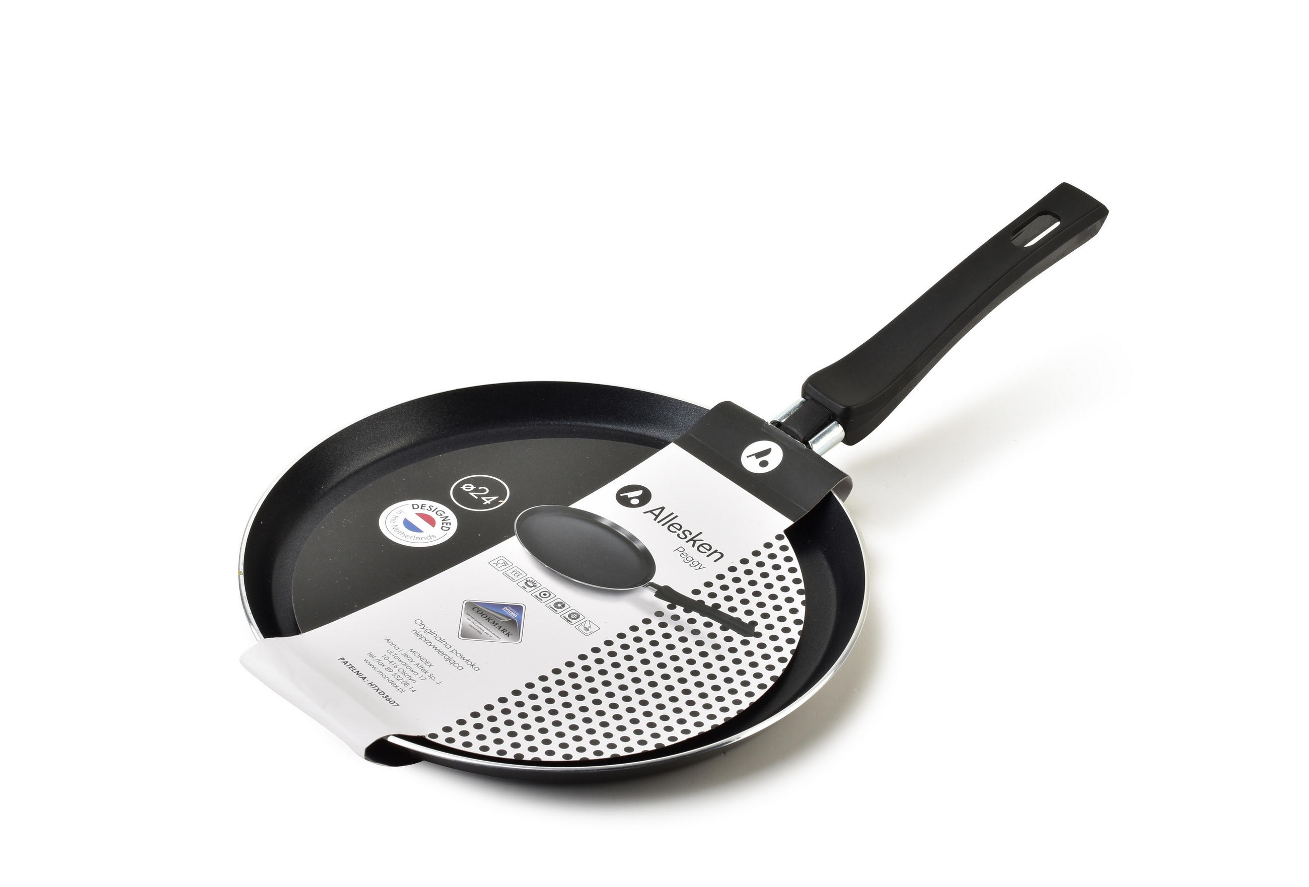 CRÊPESPFANNE Peggy Schwarz 24/41/2 cm Metall - Schwarz, Metall (24cm) - Mondex