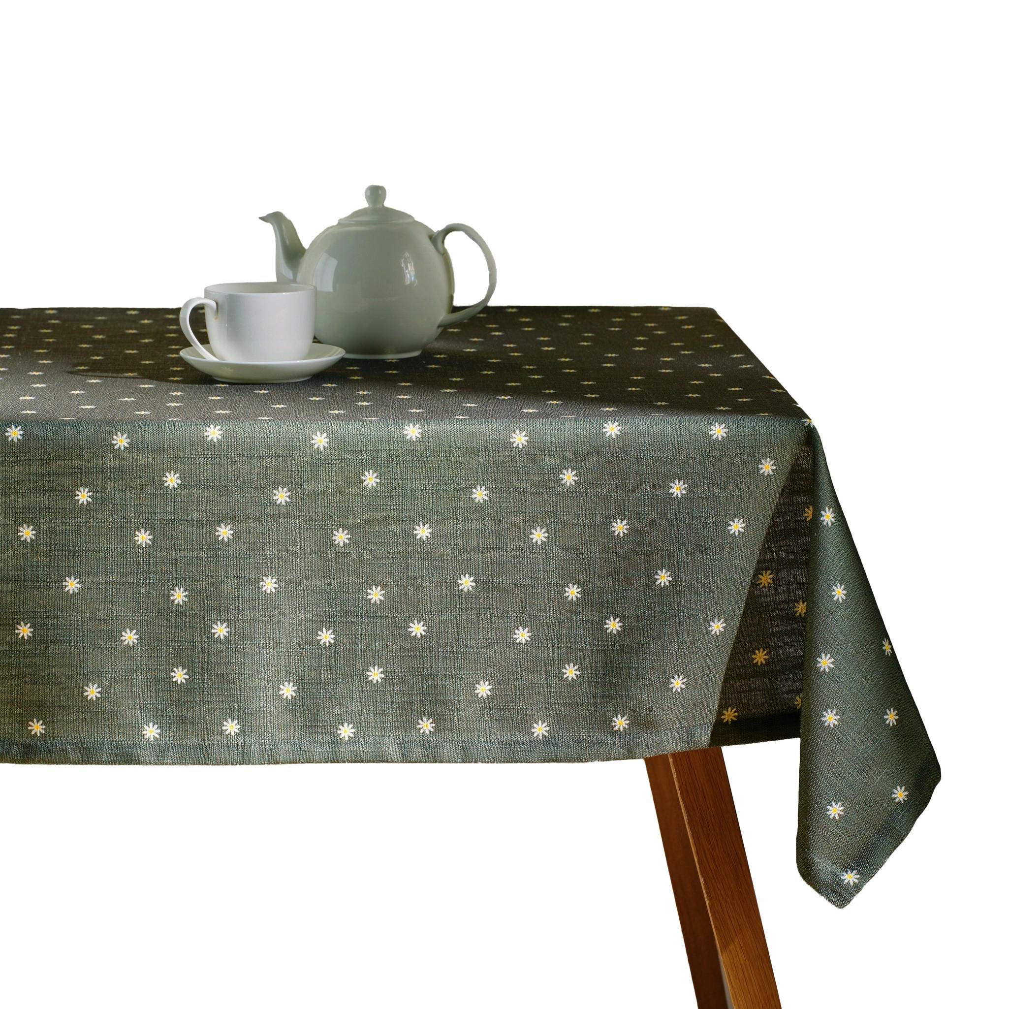 TISCHDECKE Dilo - Grün, Textil (220/150/1cm) - home&you