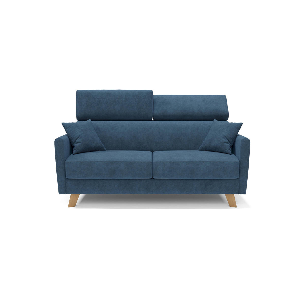 SCHLAFSOFA Francy - Blau, Metall (180/92/97cm) - Divani.store