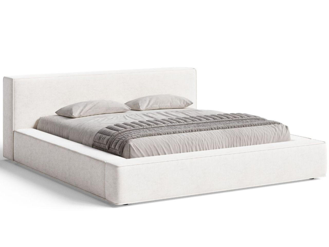 POLSTERBETT Mali 160x200 Creme - Creme, Textil (160/200cm) - Graingold