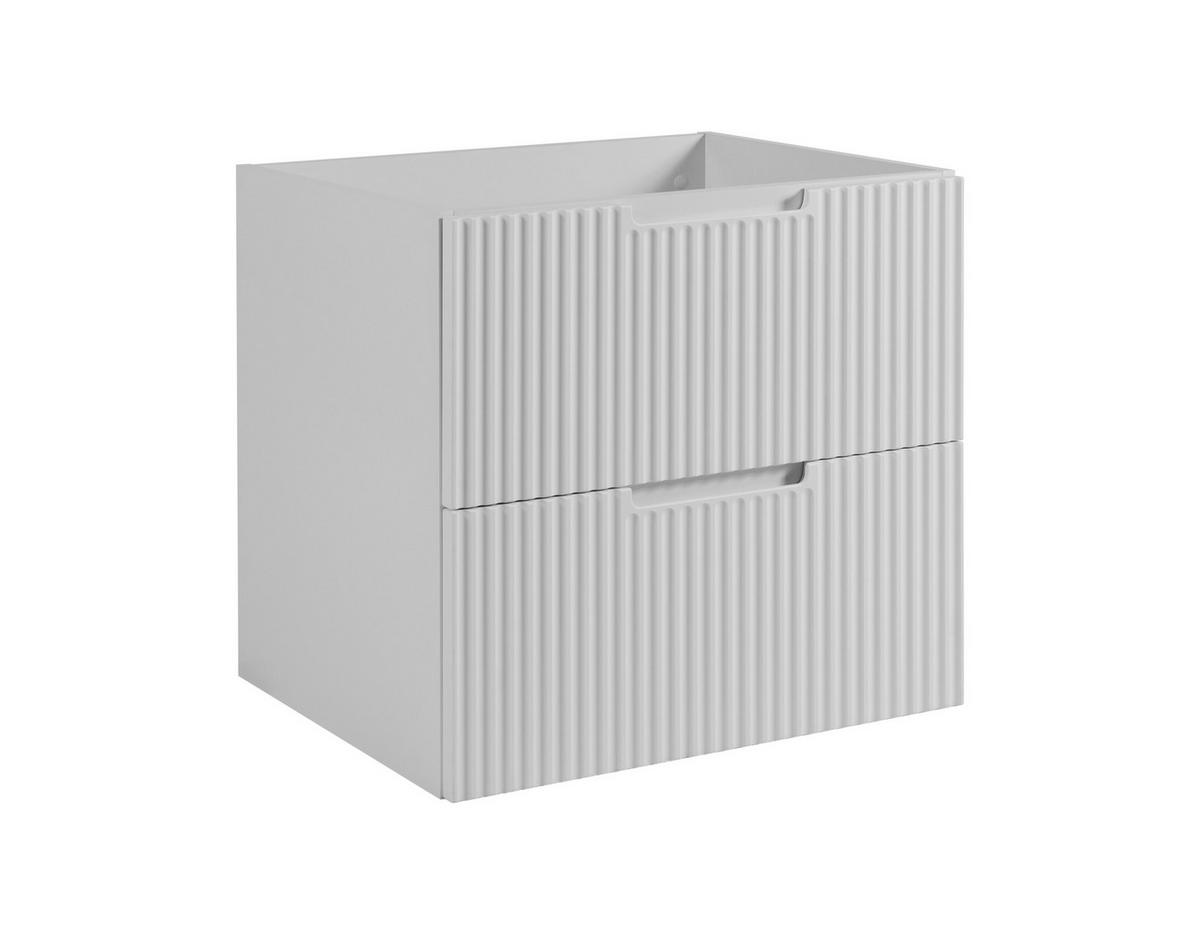 BADEZIMMERSCHRANK : weiß, 60 x 57 x 46 cm - Weiß, Holzwerkstoff (60/57/46cm) - 3XE LIVING