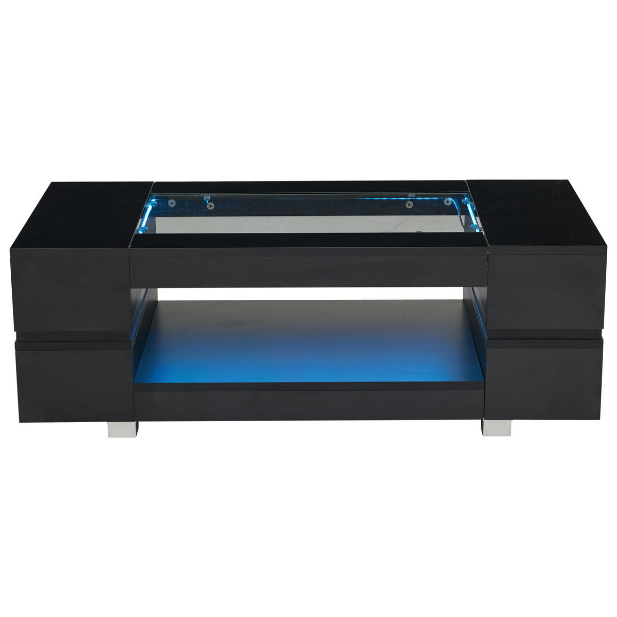 COUCHTISCH Schwarz - Schwarz, Holzwerkstoff (100/50/35cm)